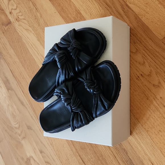 Dear Frances Shoes - Dear Frances Tye Slides